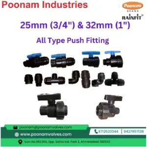 25mm to 32mm All Type Push Fitting